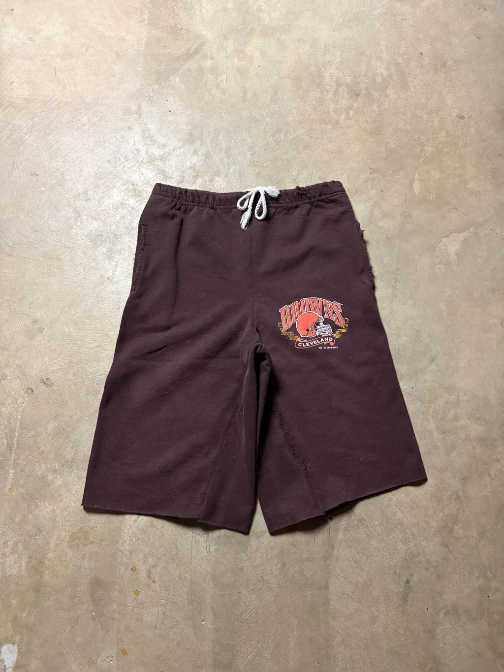 Vintage 90's NFL Browns Relaxed 3/4 Sweatshort - M