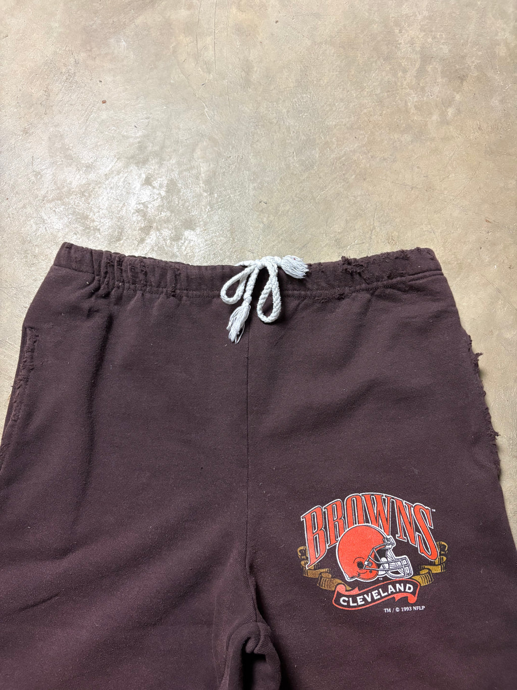 Vintage 90's NFL Browns Relaxed 3/4 Sweatshort - M