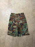 Vintage Distressed  Military Camo 3/4 Short - 30