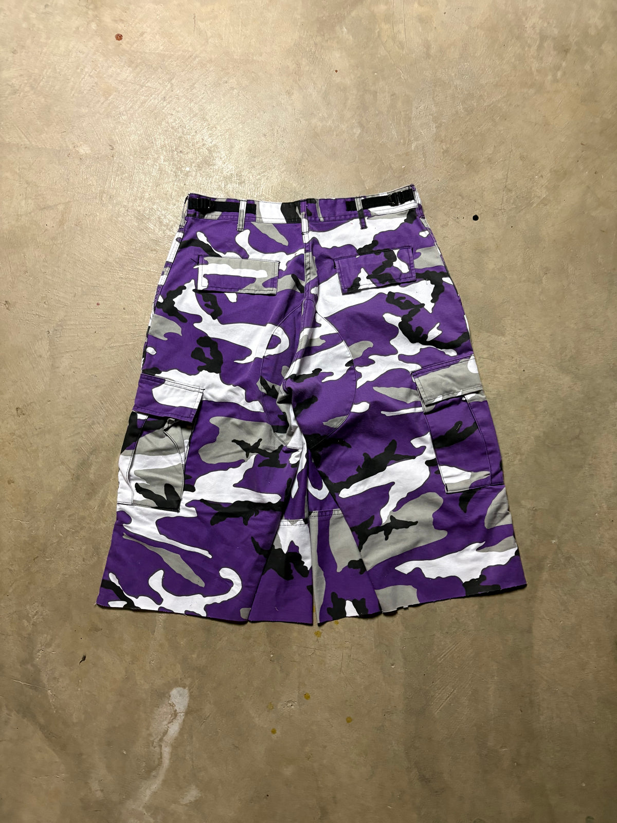 Vintage Purple Military Camo 3/4 Short - 32