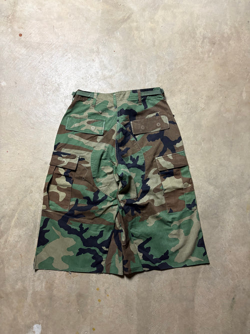 Vintage  Military Camo 3/4 Short - 26/28
