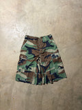 Vintage Distressed  Military Camo 3/4 Short - 28/30
