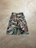 Vintage Faded Cat Sashiko-Repaired Military Camo Short - 30