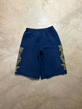 Vintage Navy 3/4 Baggy Sweatshort - L
