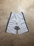 Vintage 90's Adidas Baggy Striped 3/4 Sweatshorts